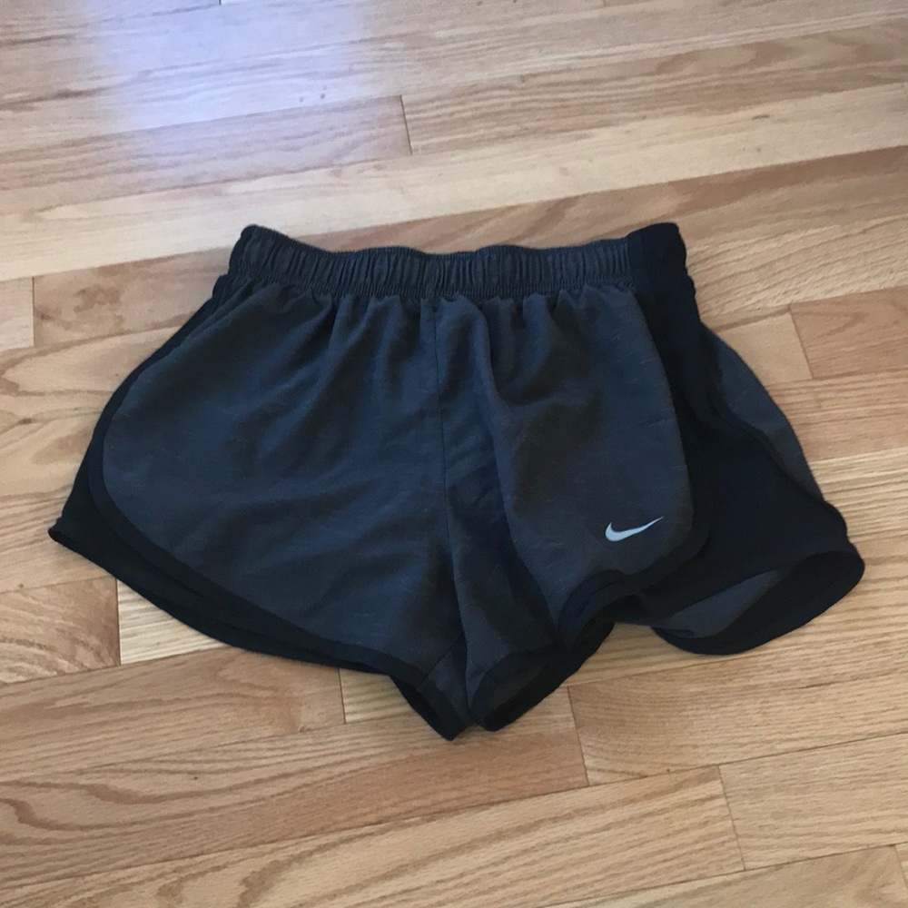 grey and black nike shorts